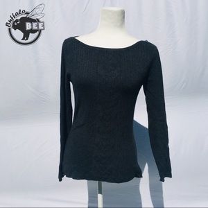 White House Black Market dark grey sweater size S